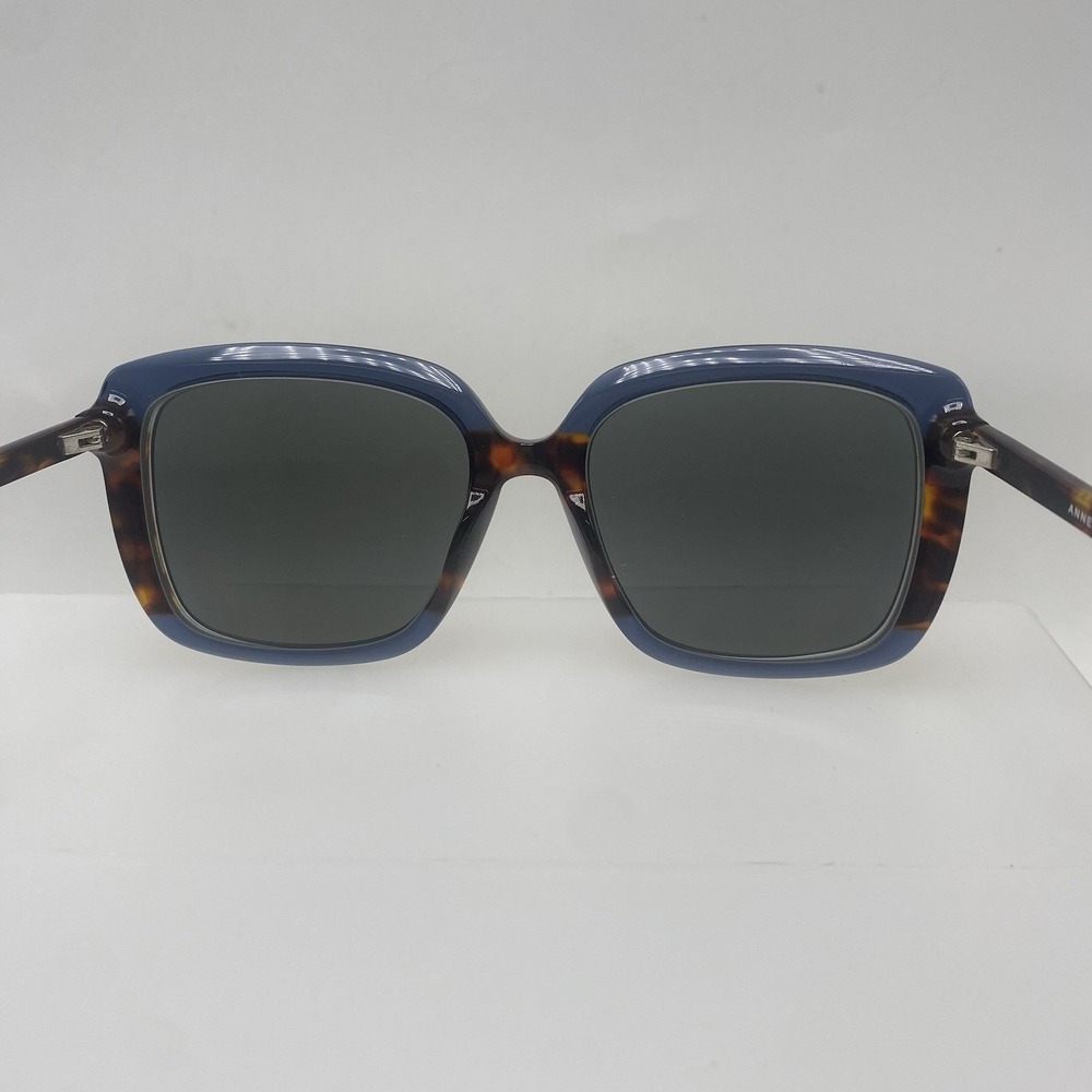 Anne Klein Sunglasses Women FRAME ONLY AK7066 55-18-135 Blue Tortoise 524 - Picture 9 of 16